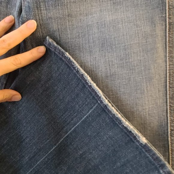 7 For All Mankind Blue Flare Jeans - Picture 7 of 12